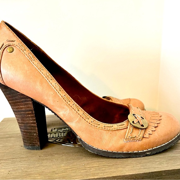 BC Footwear Shoes - BC leather heels with interesting details.